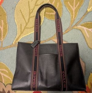 Coach Leather Tote in Deep Brown